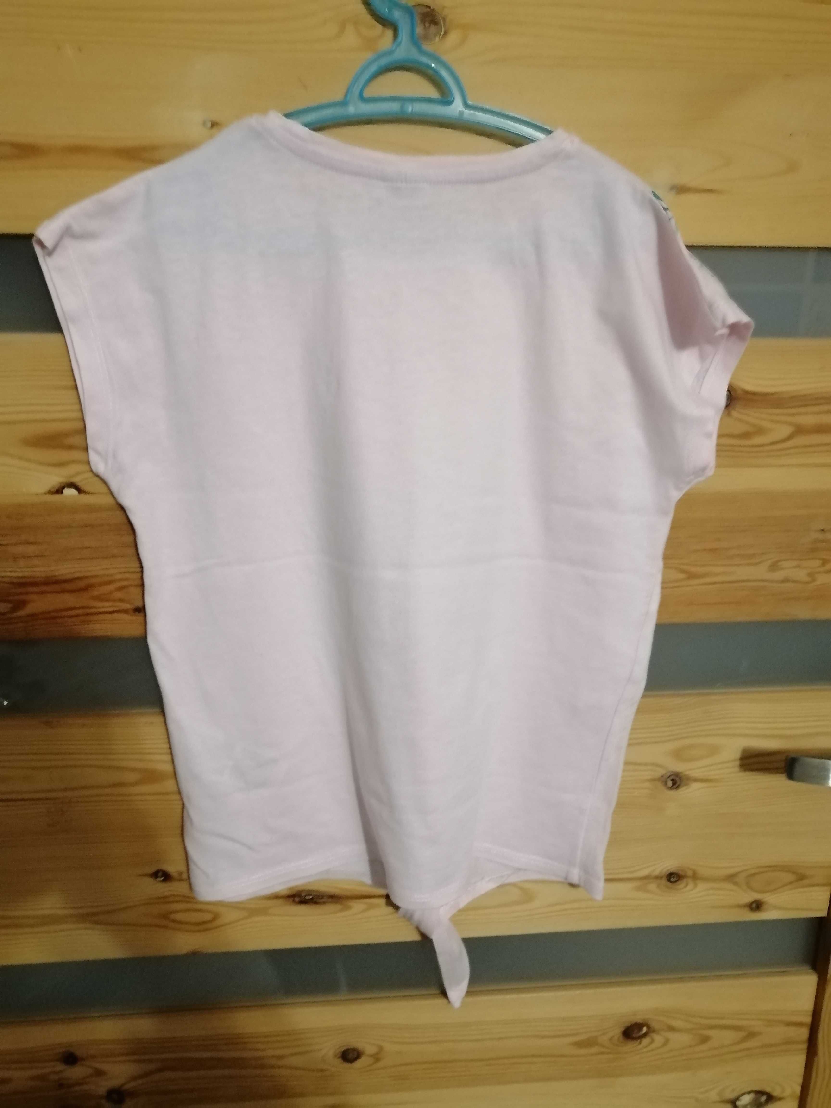 Koszulka/t-shirt z krótkim rękawem dla dziewczynki w rozmiarze 134 cm