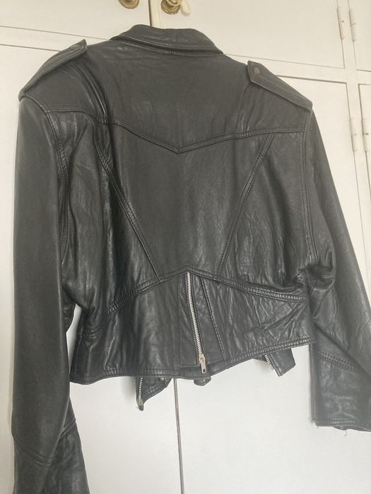 Casaco vintage de pele genuina