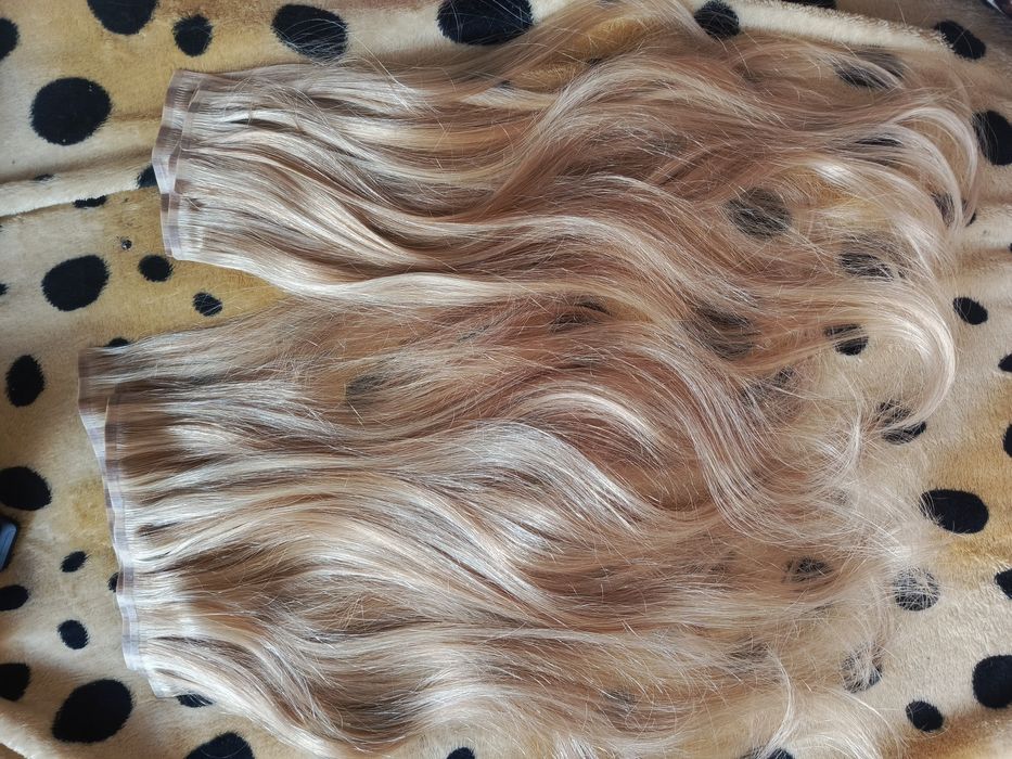 Włosy blond clip