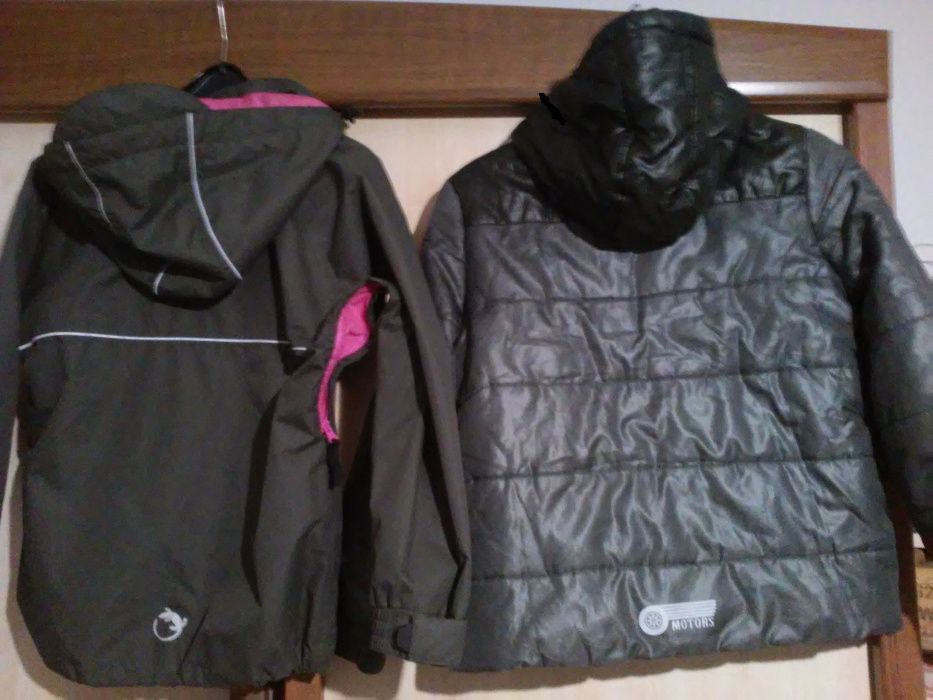 kurtka termoaktywna narciarska- cienka+polar, zimowa 140/146 od 35 zł