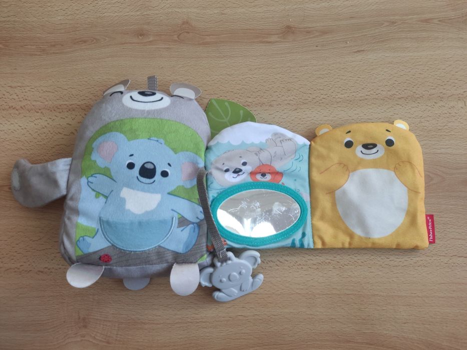 Miękka książeczka sensoryczna zwierzątka Fisher Price GJD37
