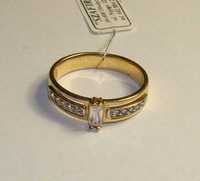 Złoty pierścionek próby 585 14karat-Firma Szafir-Wzór PZ41 NOWY