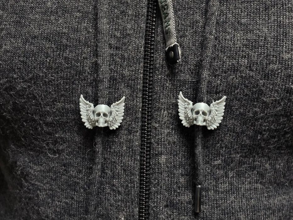 Conta para Cordão "Caveira Anjo da Morte"