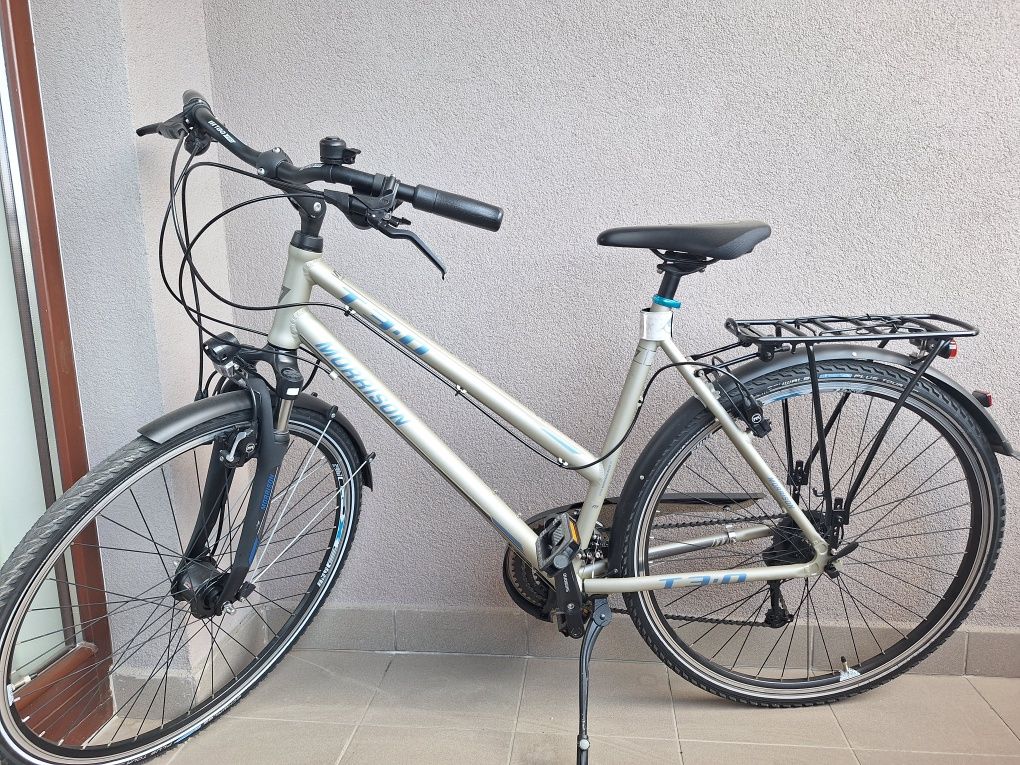 Rower trekkingowy miejski Morisson T 3.0 srebrny