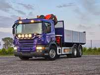 Scania P 420  Scania hds wywrotka palfinger xenon sprowadzona 6x2 radio