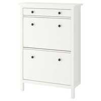 Szafka na buty Ikea  Hemnes 2 przegrody, biała 89x30x127 Nowa