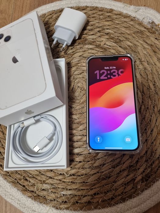 IPhone 13 biała perła etui i szkło hartowane