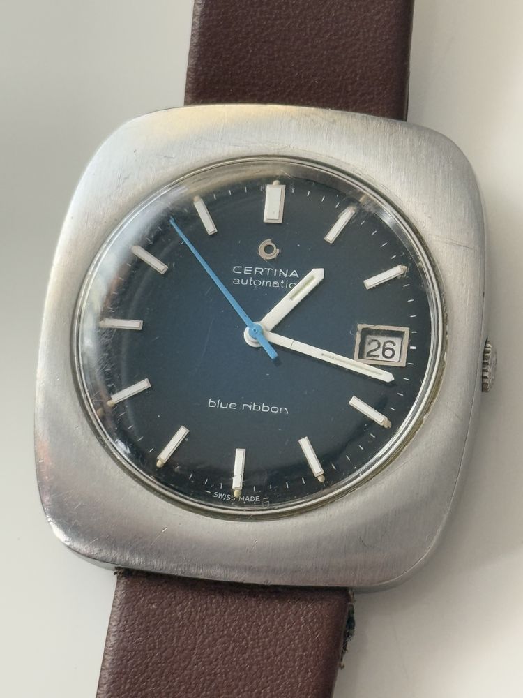 Zegarek męski Certina Automatic Blue Ribbon 28 jewels,wielki 40/44mm