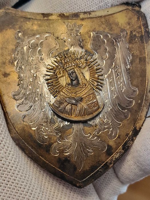 Ryngraf srebro Matka Boska Częstochowska.