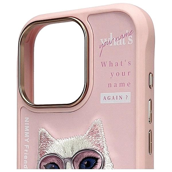 Etui Nimmy Cool&Cute 2.0 Cat na iPhone 16 Pro Max - różowe