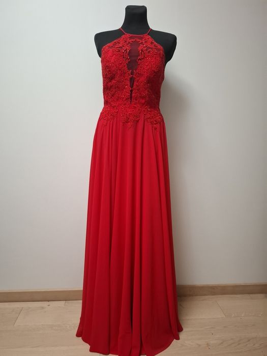 Sukienka długa z wiązanym tyłem MASCARA roz. 38