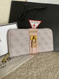 Гаманець портмоне світлий рожевий guess