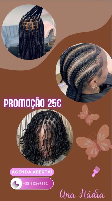 Promoção de tranças africanas