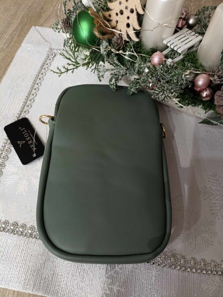 Torebka rowerowa na telefon khaki Versoli