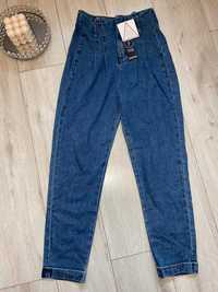 Spodnie damskie jeansy nowe Boohoo rozmiar XXS/XS
