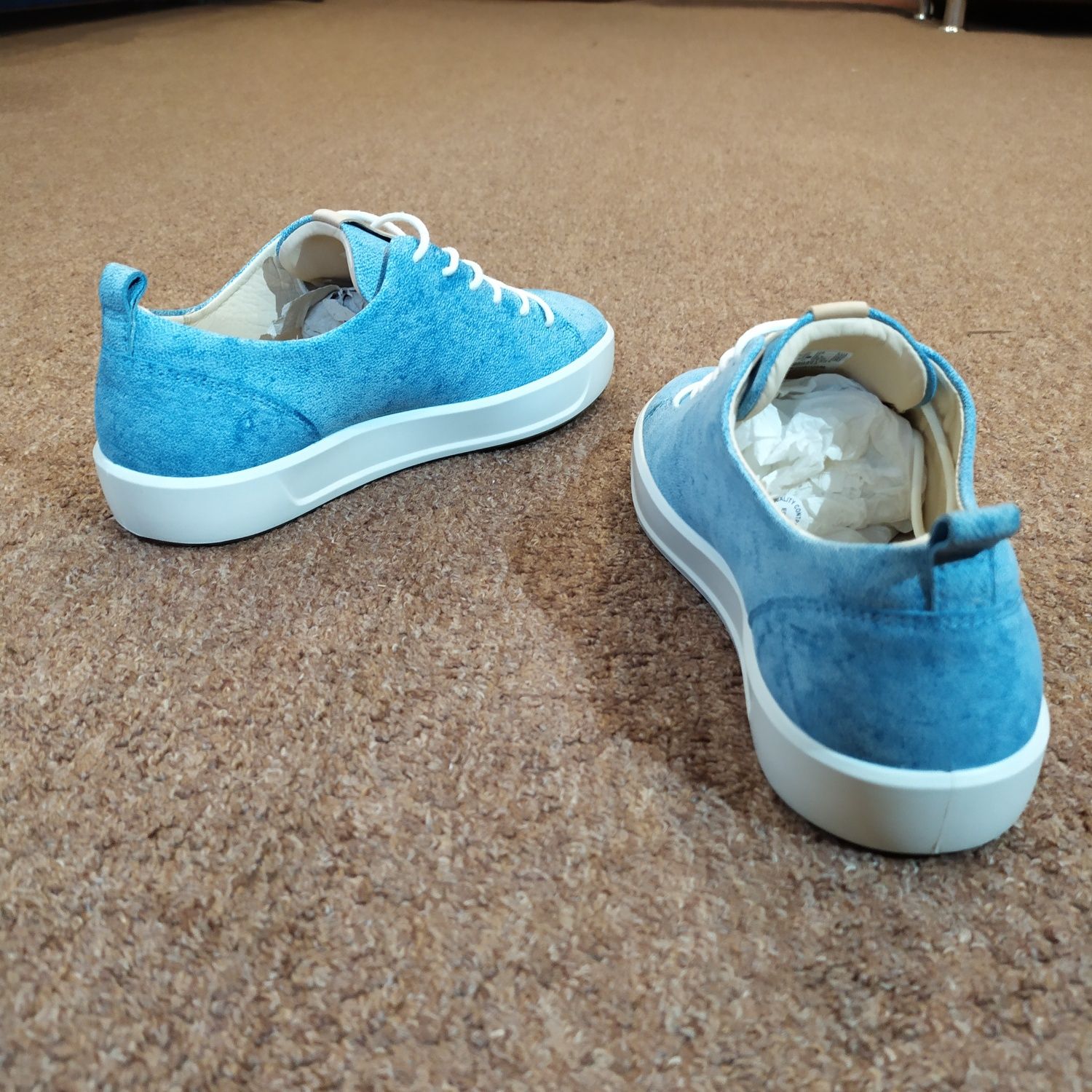 37,38,39,41. Кеды кожаные летние Ecco Soft 8  440503/01321