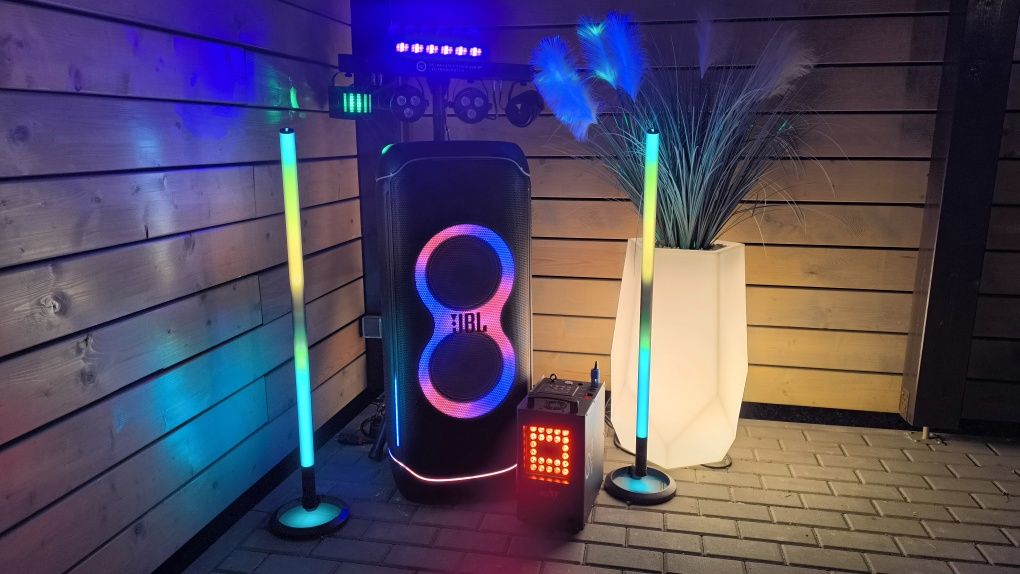 Wynajem Głośnika JBL PARTYBOX ULTIMATE, Dym, Mikrofony, Oświetlenie!