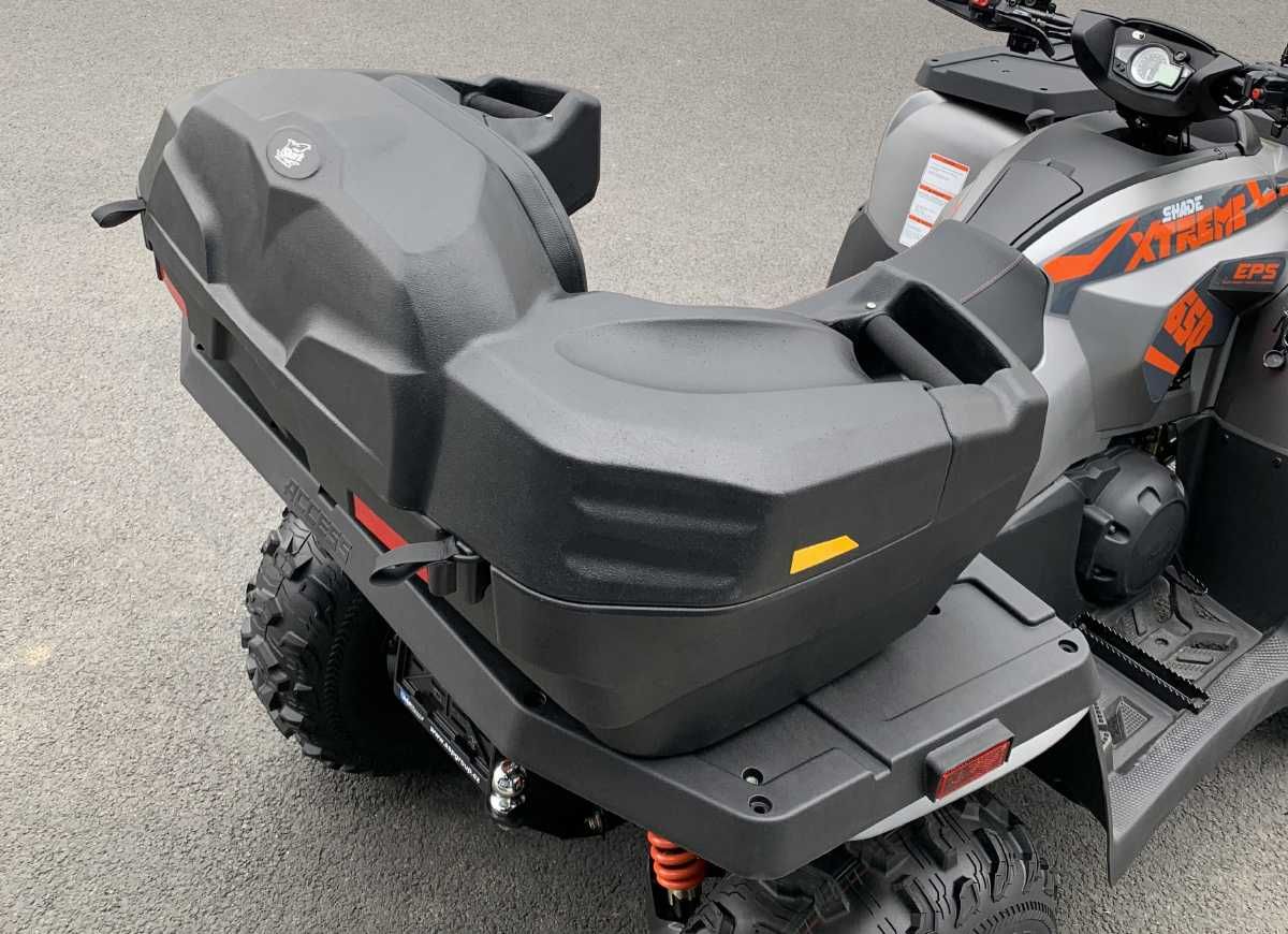 KUFER BOX TURYSTYCZNY tył tylny 75L + KANAPA uniwersalny QUAD ATV hit!