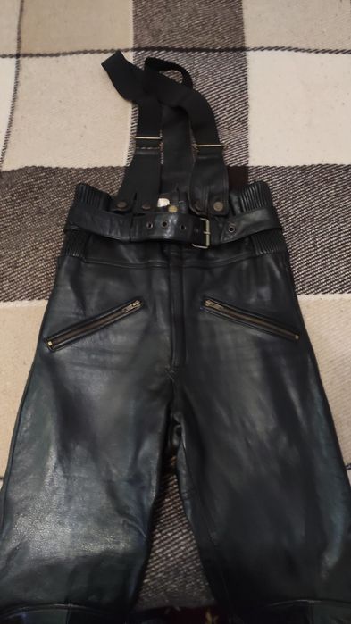 Кожані мотоштани 48р.