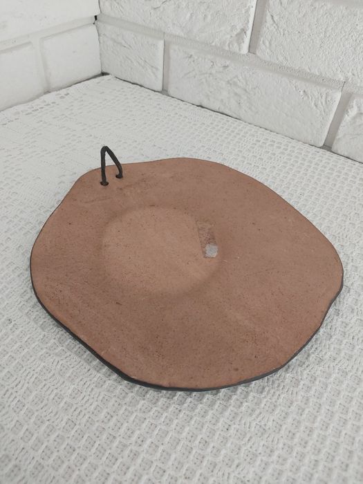 Sowy ceramiczny dekor ścienny.