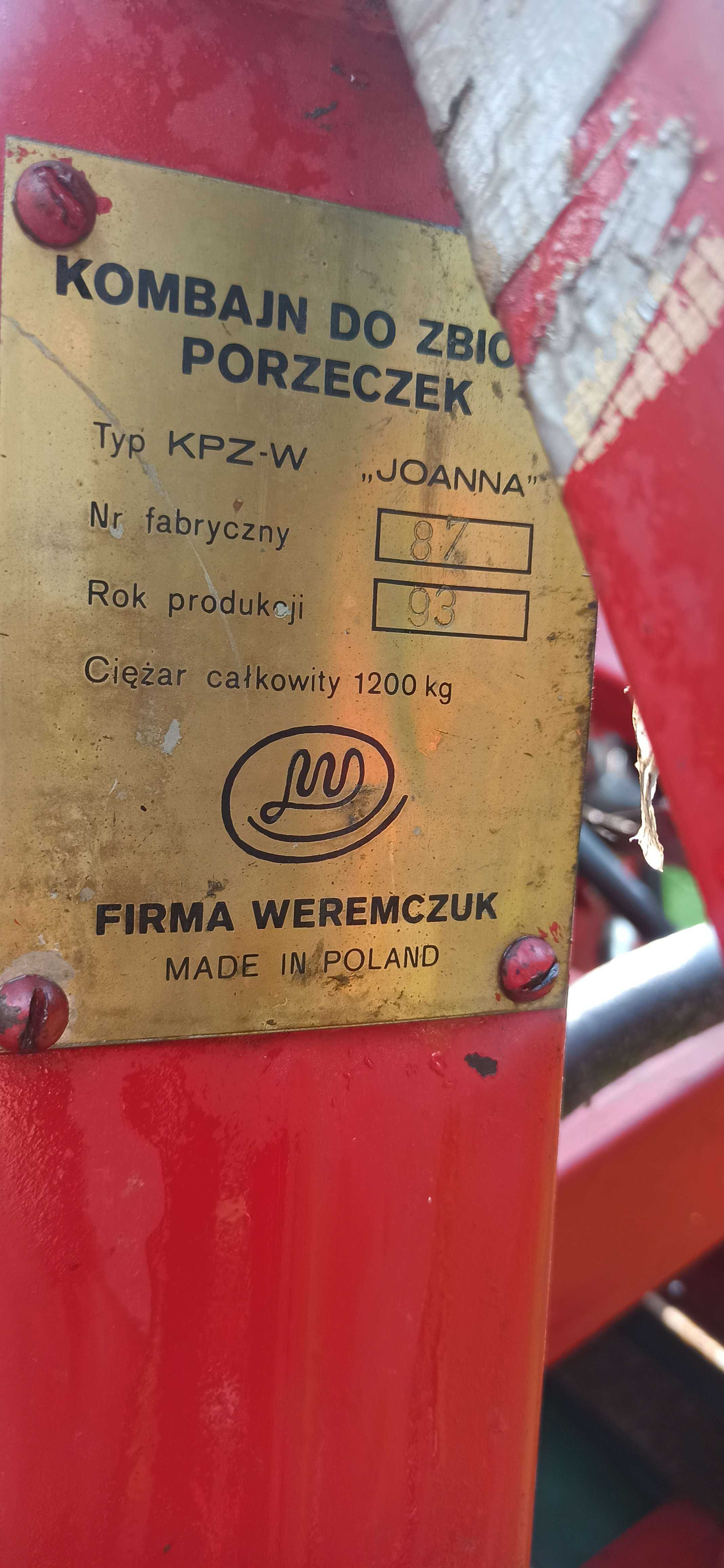 Kombajn hydrauliczny półrządowy do porzeczek Joanna 2 rocznik 1993