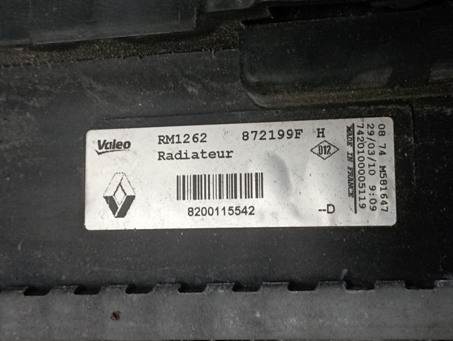 Radiador de água RENAULT Scénic II (JM0/1_)