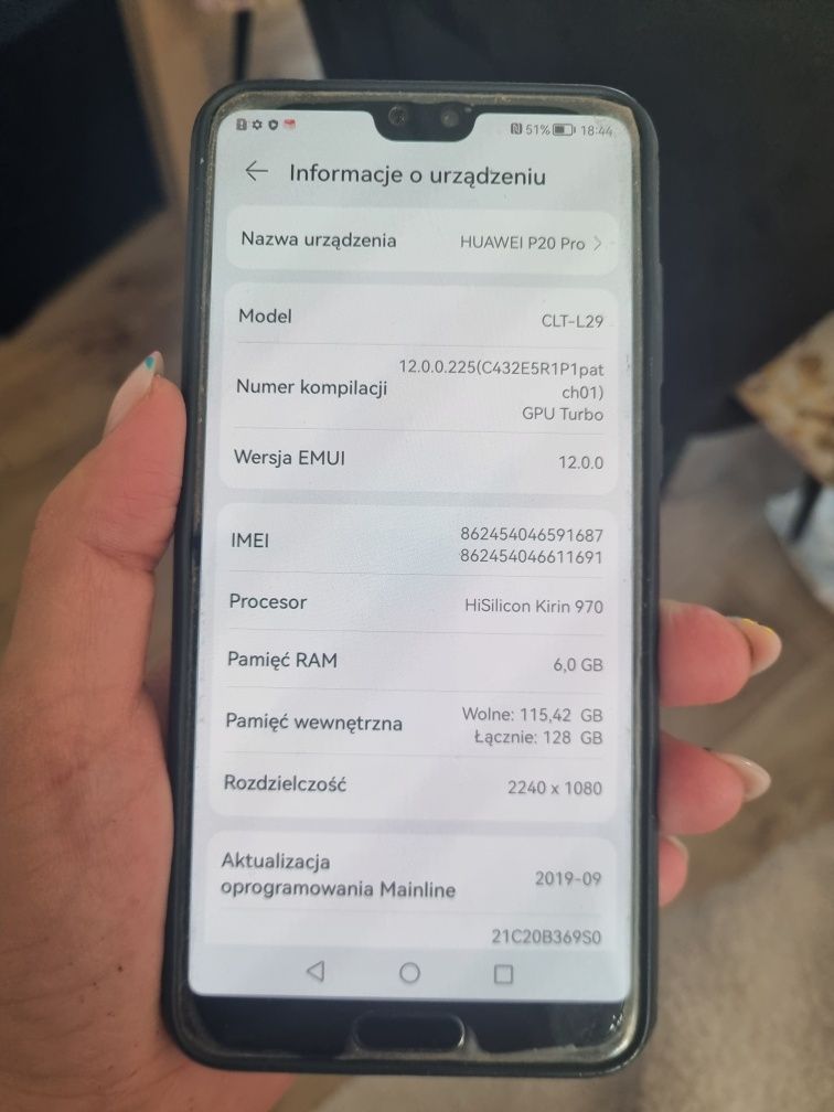 Huawei p20 pro uzywany, sprawny w 100%