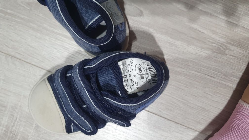 Buty trampki jeansowe dla chłopca