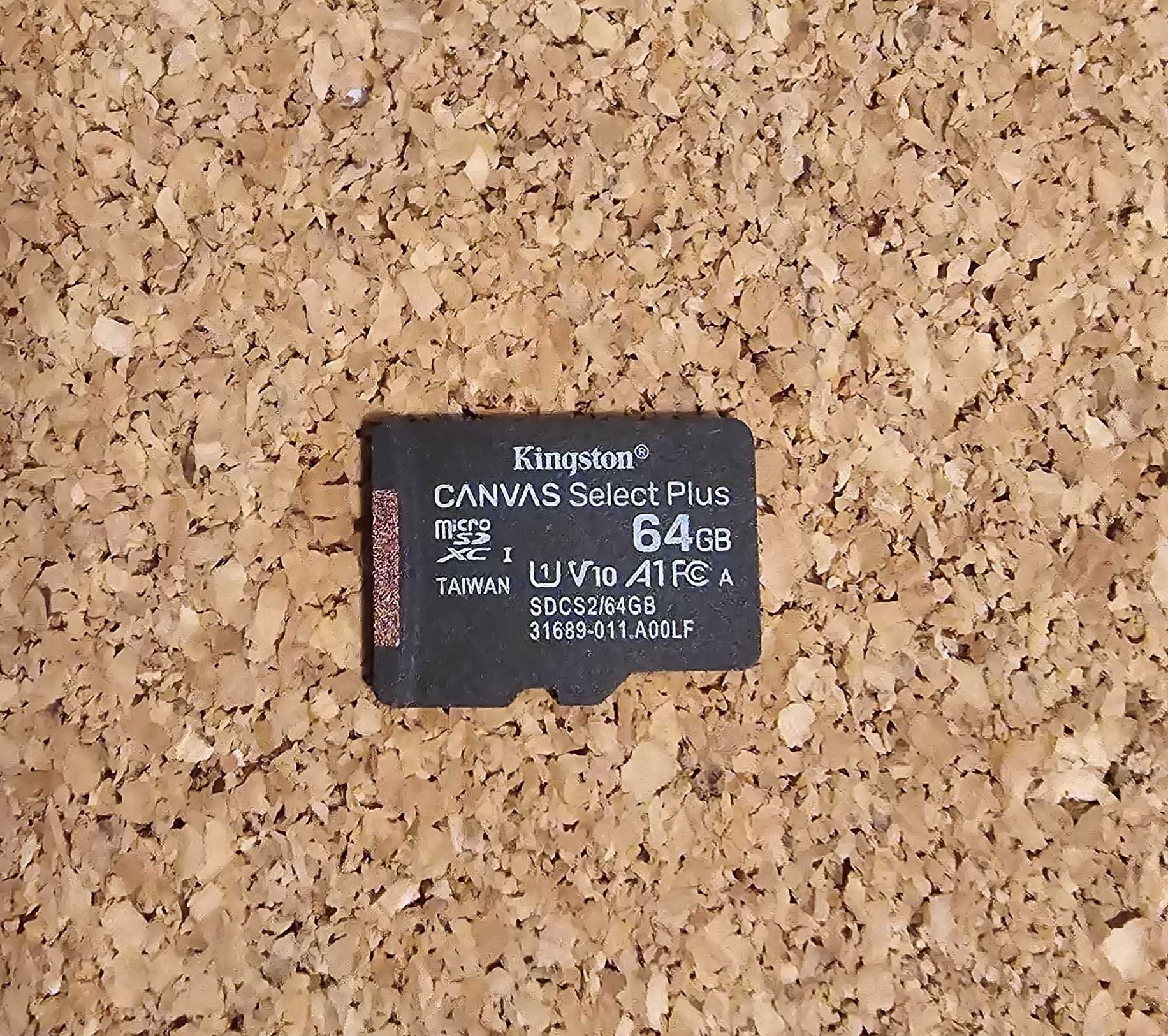 Karta Pamięci 64GB MicroSD KINGSTON Canvas Select Plus + Adapter NOWA