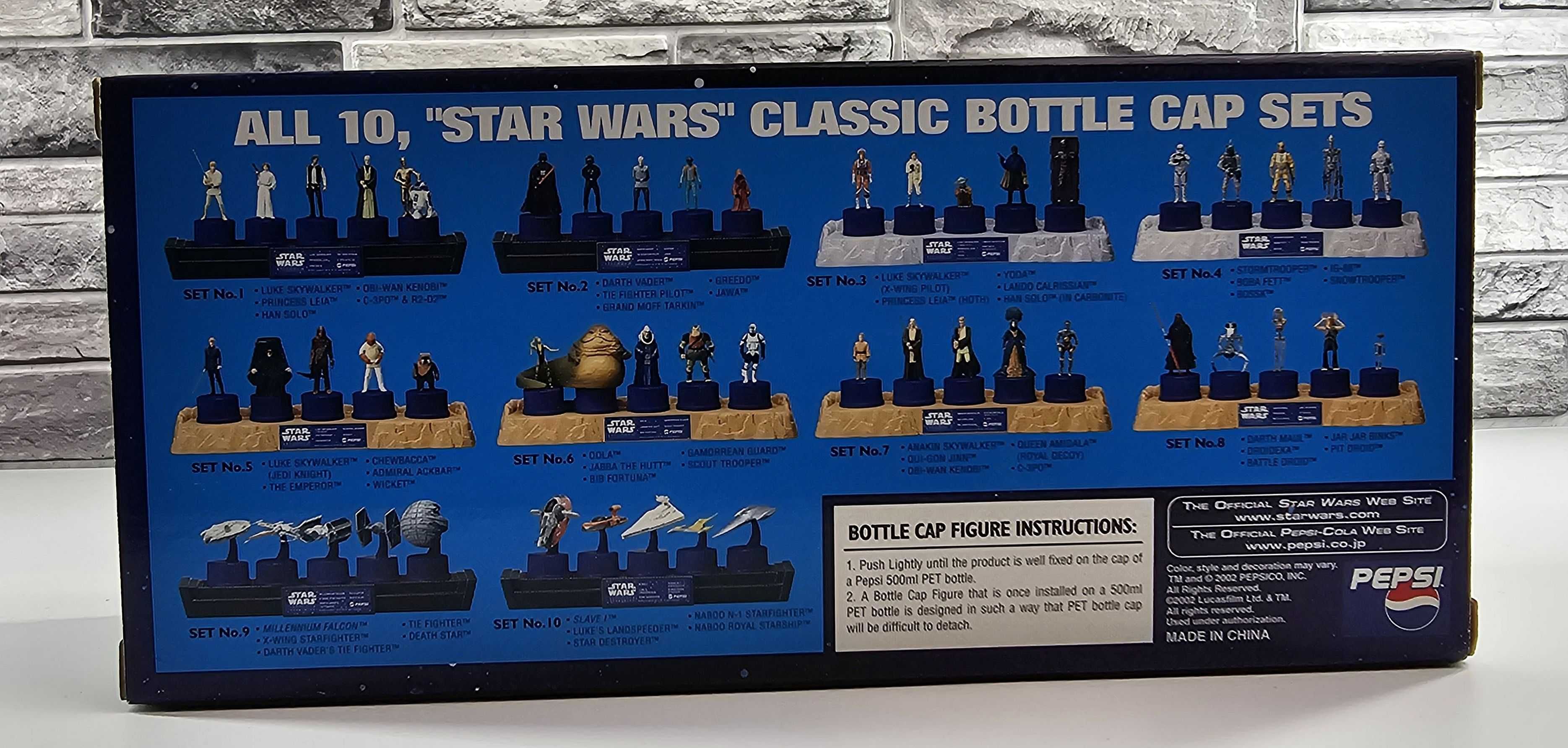 Star Wars Gwiezdne Wojny box 10 Classic Cap Bottle edycja limitowana