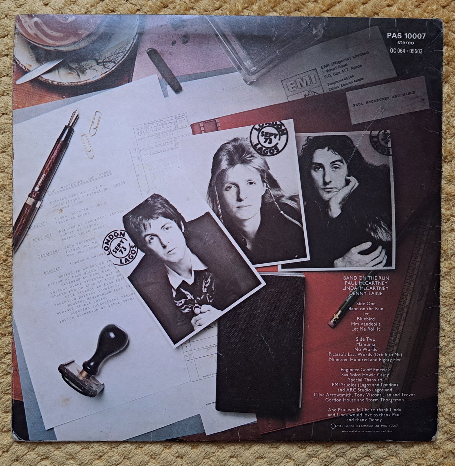 Paul McCartney/Wings-Band on the run  winyl