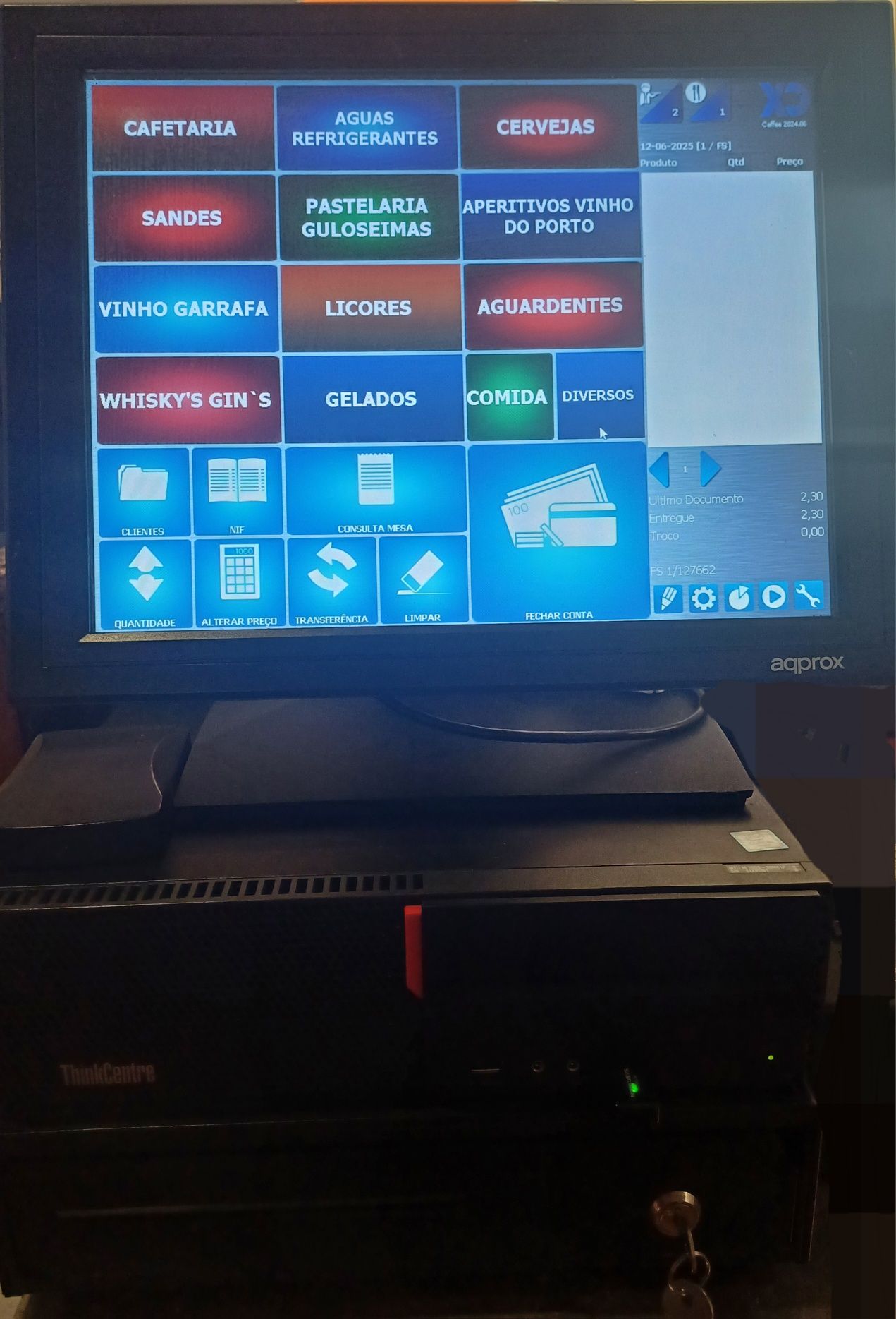 POS completo com gaveta