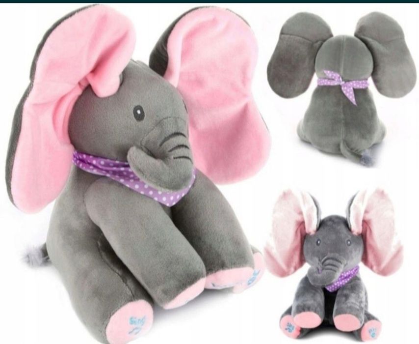 Zabawka interaktywna dla dzieci niemowląt słoń słonik