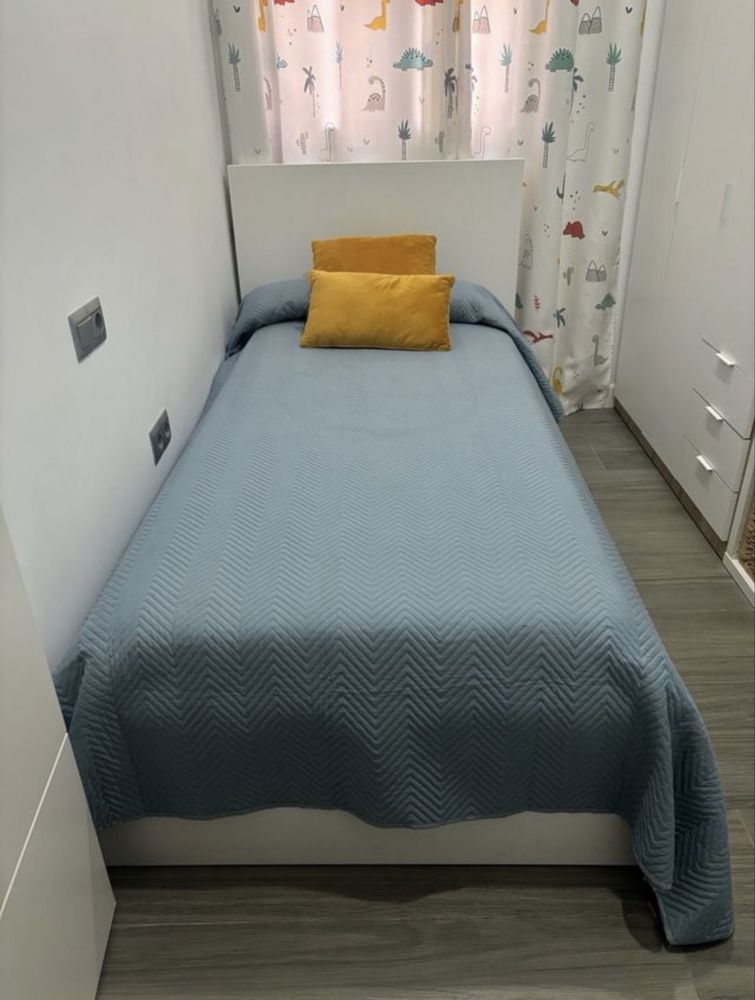 Cama solteiro + estrado + colchão