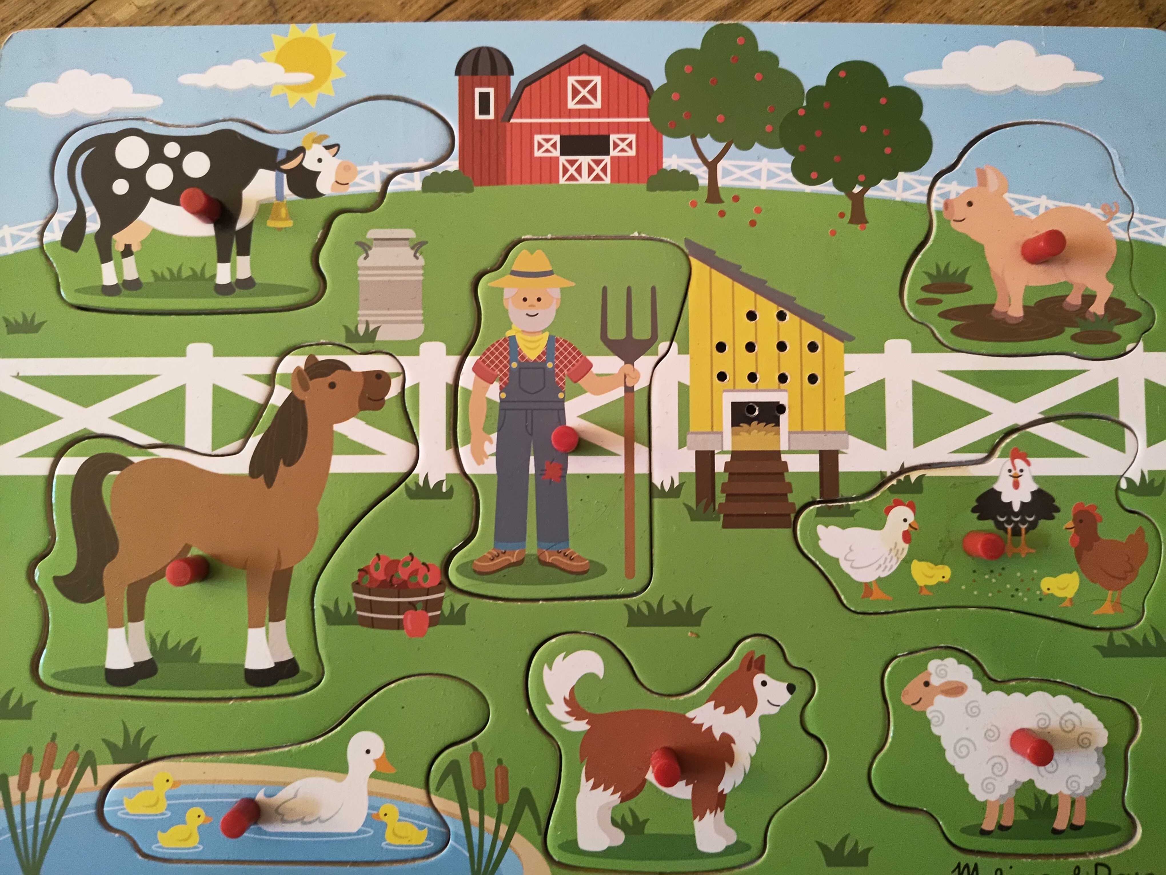 Układanka  Melissa&Doug z dźwiękiem