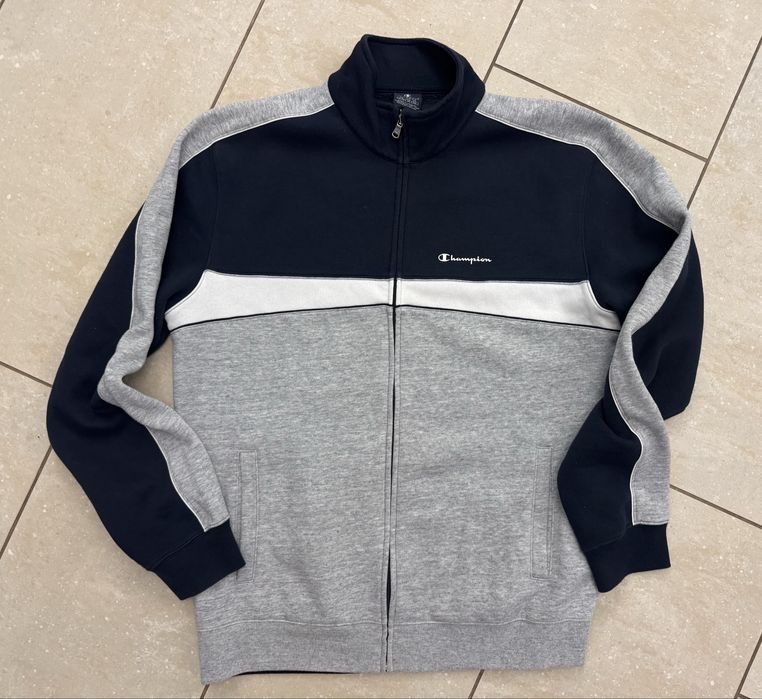 Champion zip fleece rozpinana sportowa bluza męska, r. XL, extra stan