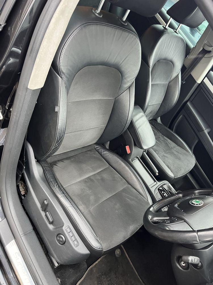 Салон Skoda Superb 2, сидіння, сиденья. сидения. Алькантара, кожаный.