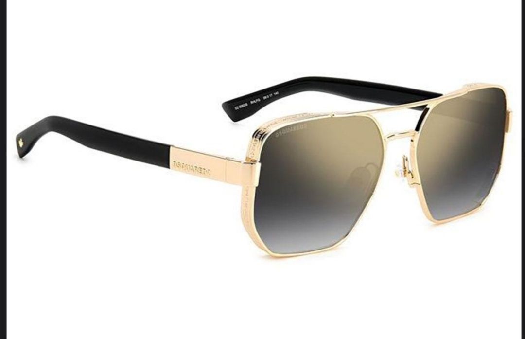 Dsquared2 Okulary przeciwsłoneczne D20083/S Oryginał 58 złote męskie