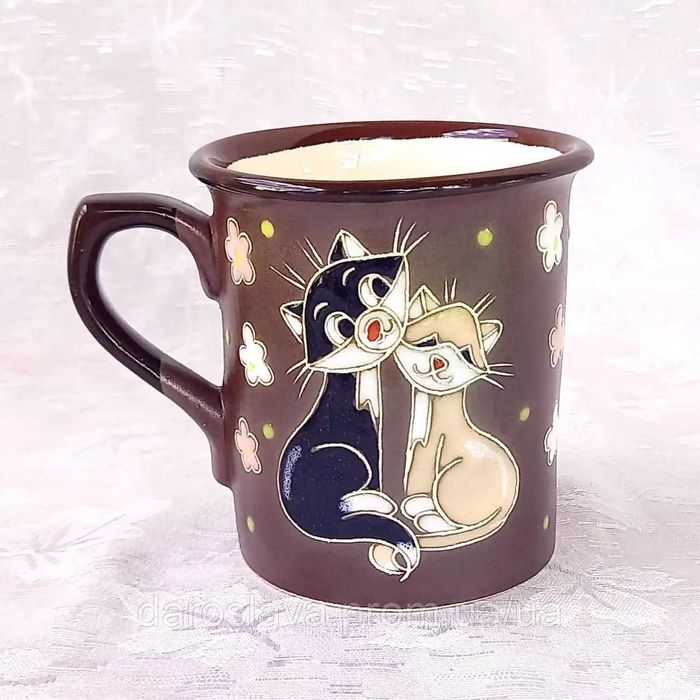 Чашки ручної роботи, пологогівська кераміка НОВІ!