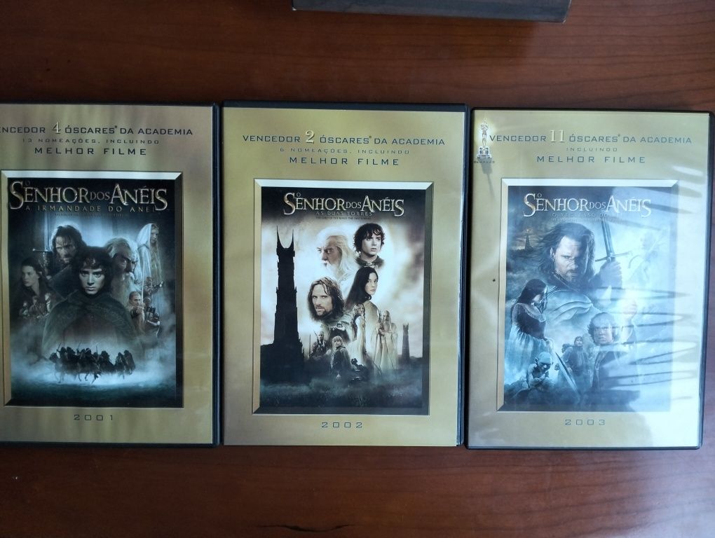 Pack 3 DVD's duplos Senhor dos Anéis (Trilogia)