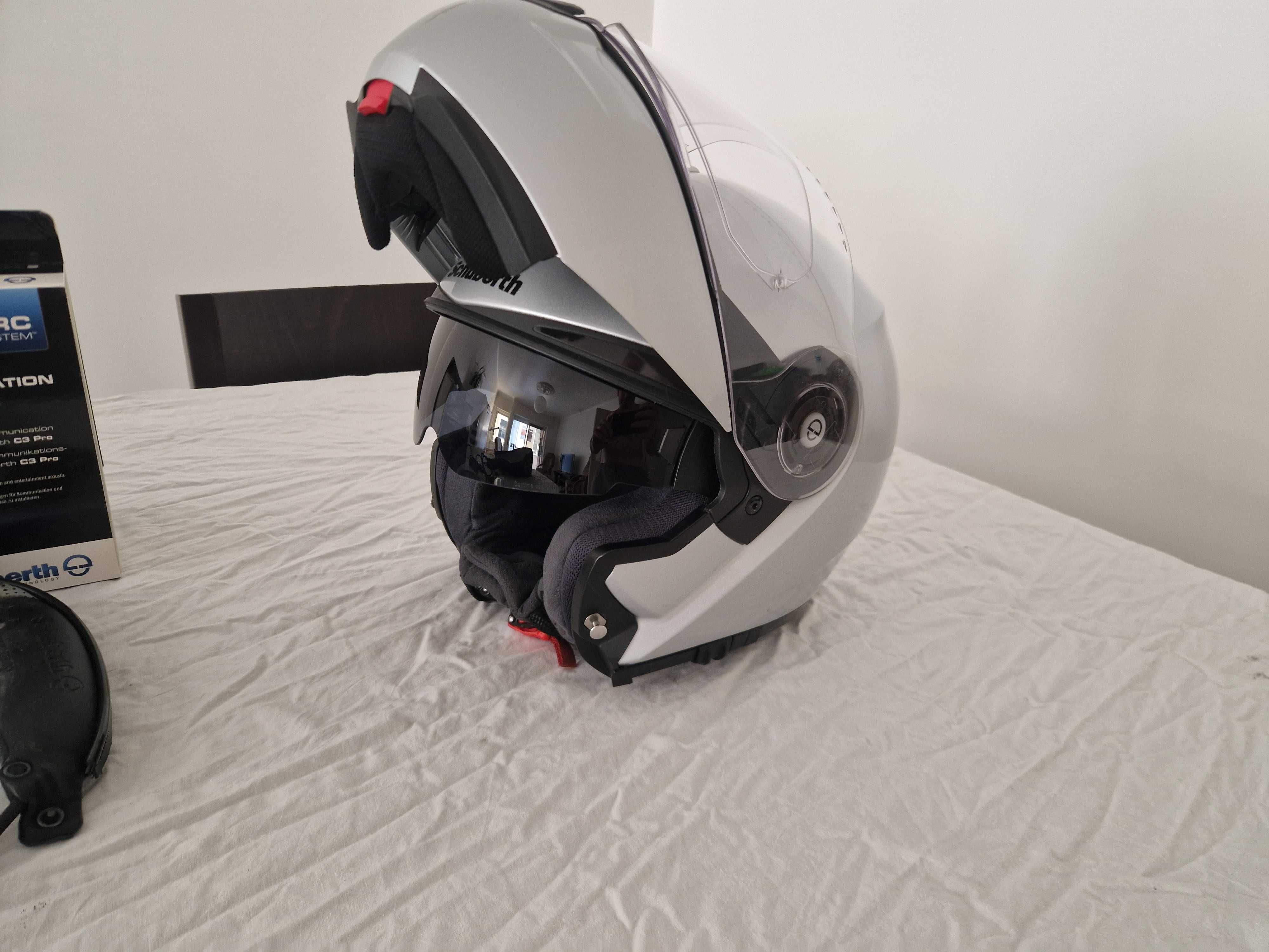 Capacete Modular Schubert C3 Pro, tamanho M + Intercom SRC integrado