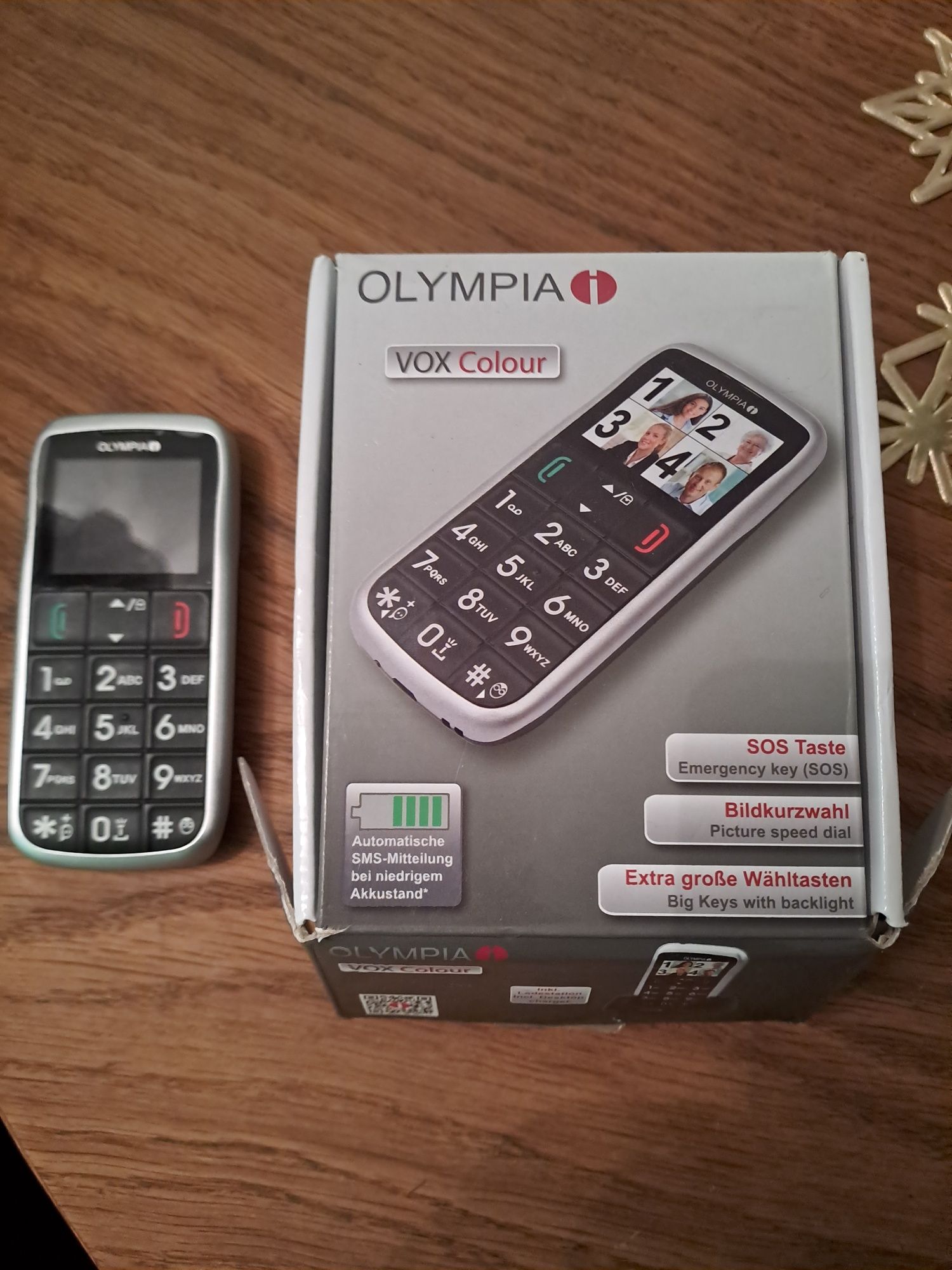 Telefon  komórkowy  OLYMPIA. dla seniorra / 2 karty sim