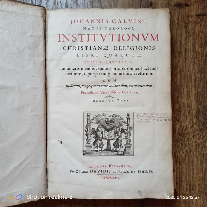 Książka   Institutio Christianae Religionis – Jan Kalwin (1654, łacina