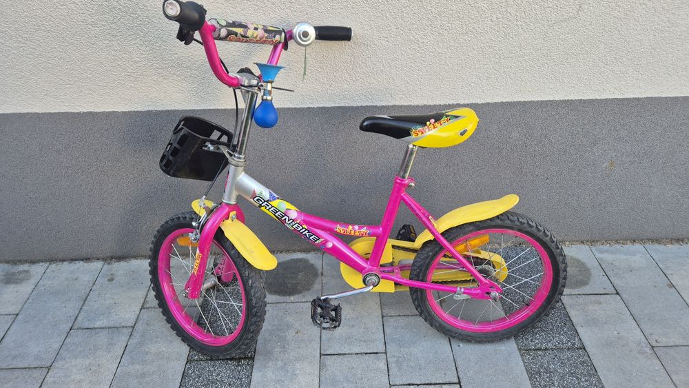 Rower dla dziecka chlopca dziewczynki kola 16 caliGreen Bike Sweet-A.