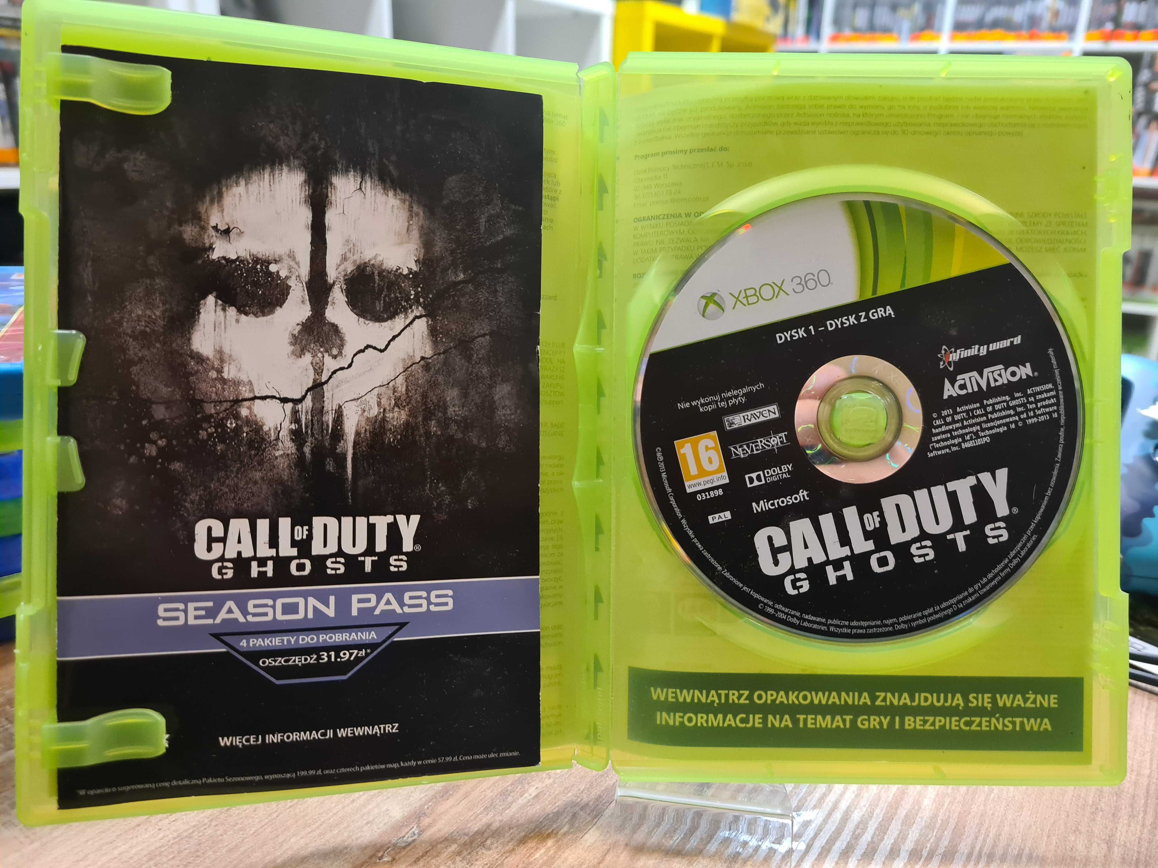 Call of Duty: Ghosts XBOX 360, Sklep Wysyłka Wymiana