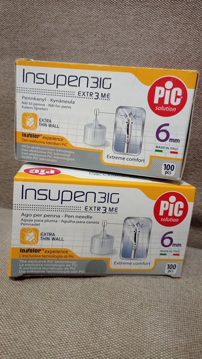 Голки для інсулінових шприц ручок Insupen 31G 6mm