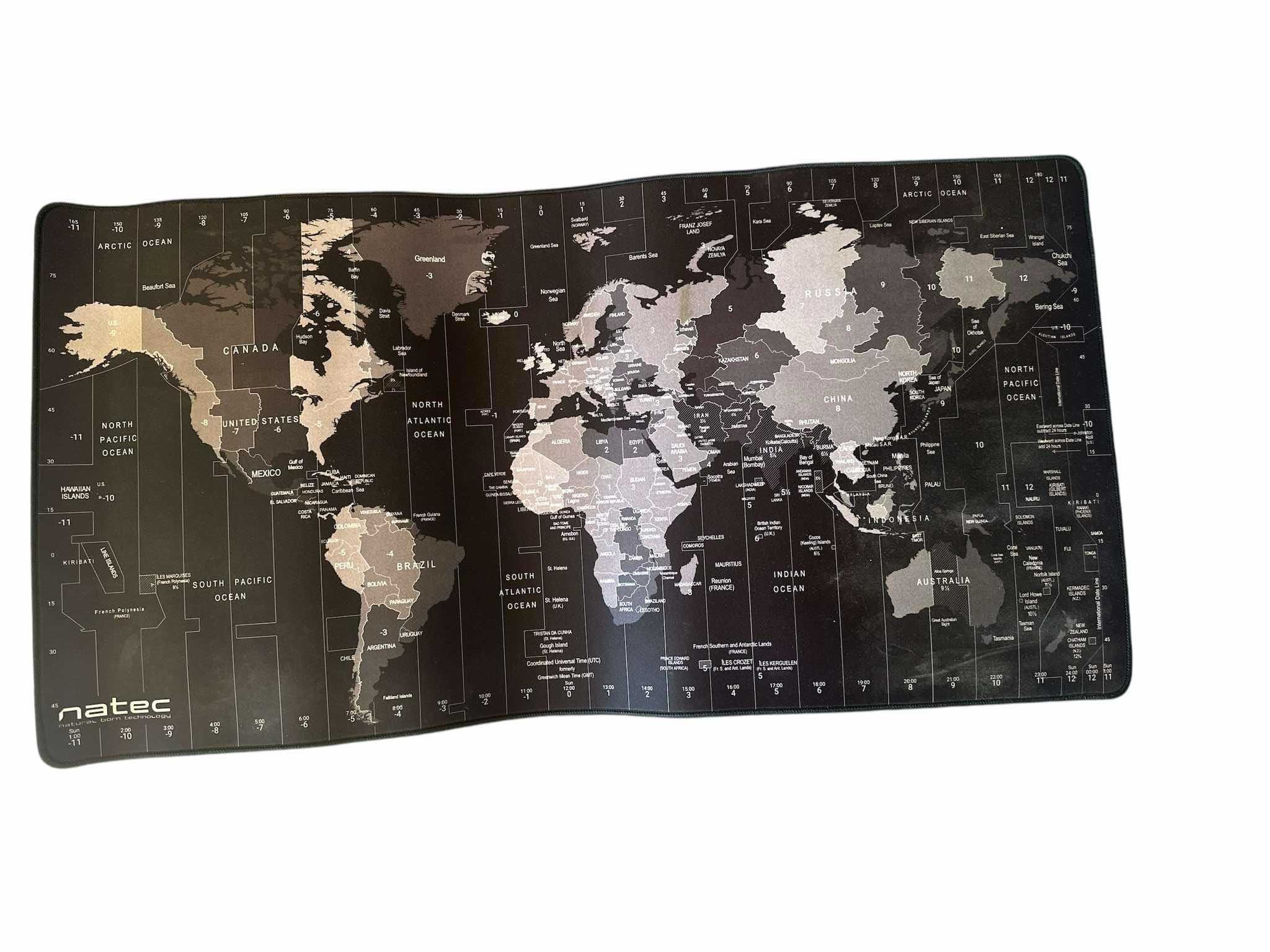 Natec Time Zone Map Maxi