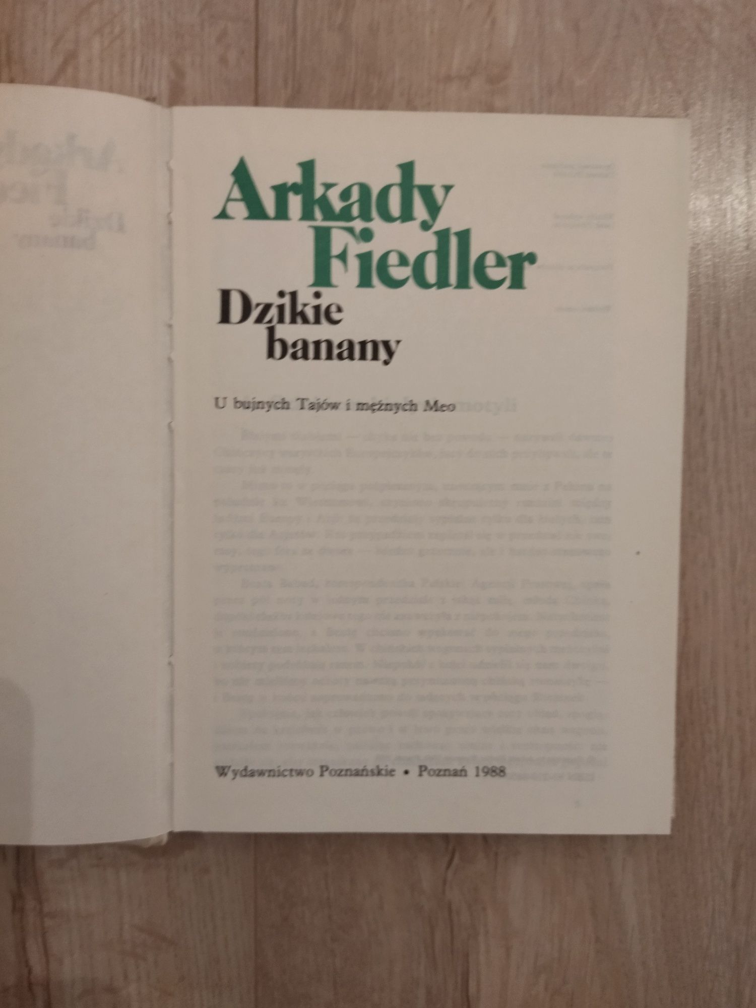 Dzikie banany Arkady Fiedler