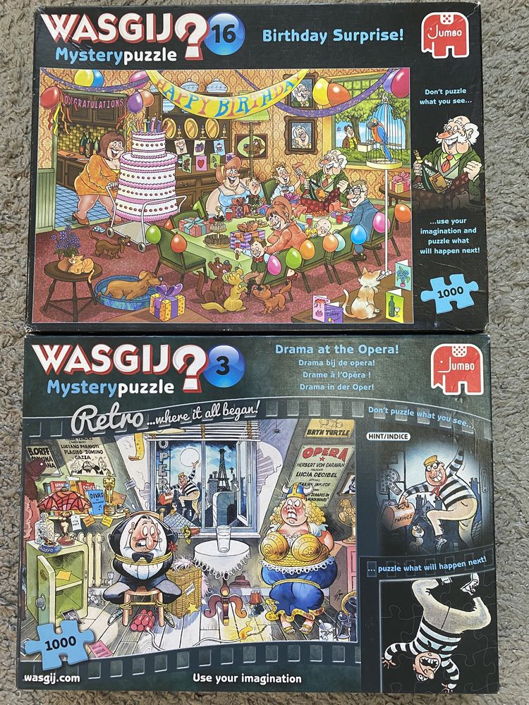 Wasgij Mystery 16 і Mystery 3