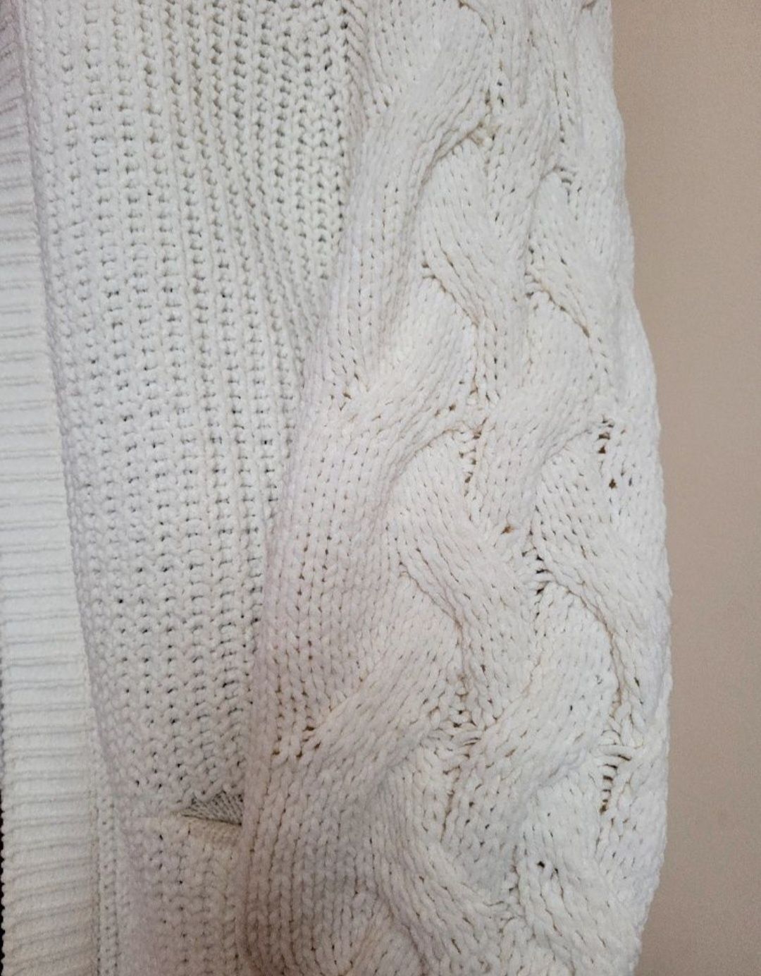 Gruby kardigan sweter r XL